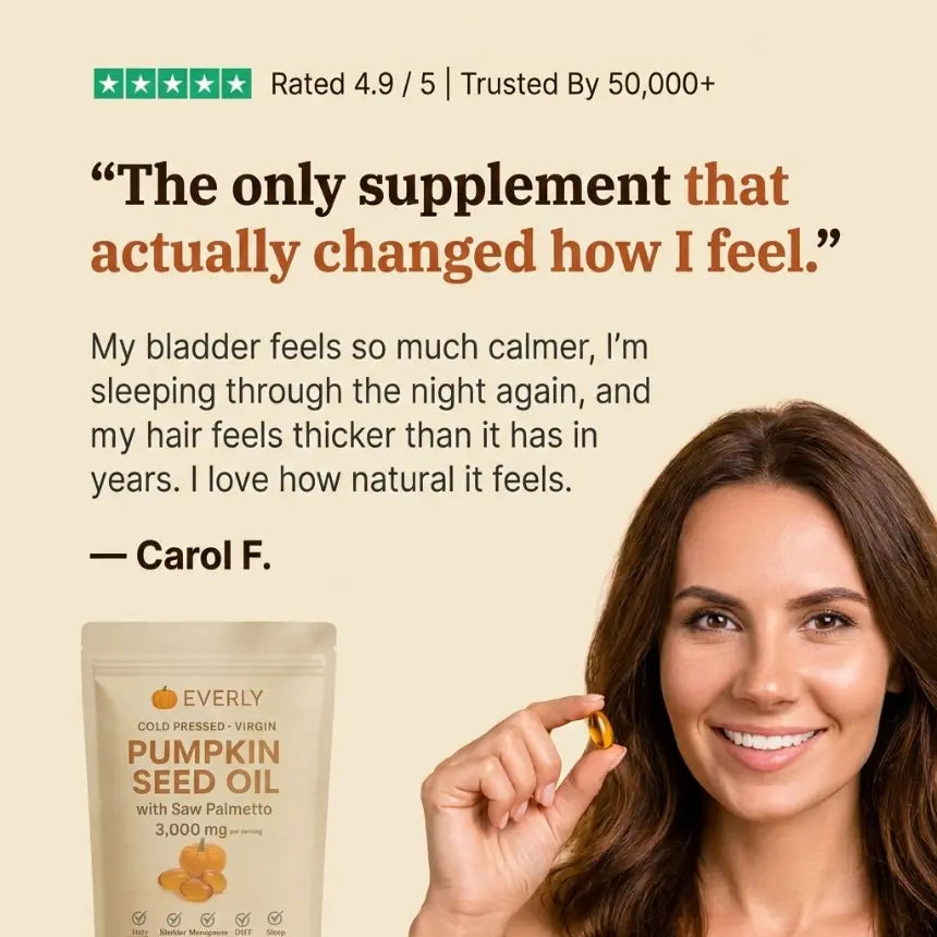 Less hair shedding & improved bladder comfort within three weeks